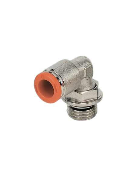 Cylindrical rotating elbow fitting 1/4 tube 6mm - Metal Work | ADAJUSA