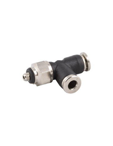 Racor T orientable con rosca lateral M3 tubo 3mm Serie 56000 MINI - Aignep|adajusa