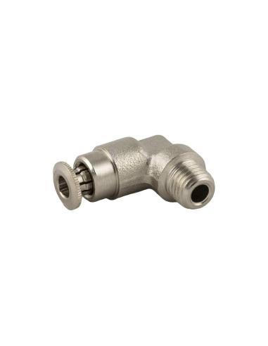 Racor L macho cónico M6X1 tubo 4mm para lubricación y engrase Serie 58000 Alta presión - Aignep|adajusa