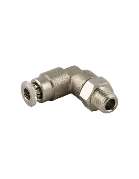 Racor codo orientable macho cónico M8X1 tubo 4mm para lubricación y engrase Serie 58000 Alta presión - Aignep|adajusa