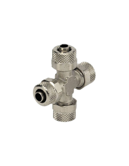 Intermediate cross fitting for tube 8/6 Series C - Metal Work | ADAJUSA