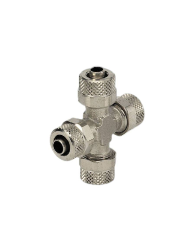 Racor a cruz intermedio tubo 10/8 Serie C - Metal Work|adajusa