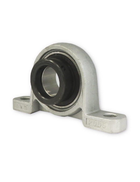 Soporte en aluminio con rodamiento excéntrica en acero eje 15mm UP002 - ISB