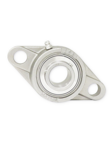 Soporte ovalado con rodamiento INOX eje 25mm UFL005 - ISB|adajusa