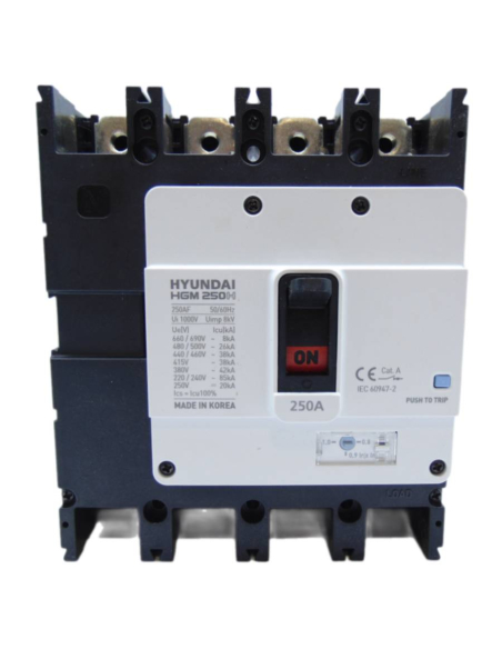 Interruptor automático caja moldeada protección diferencial - Hyundai|ADAJUSA