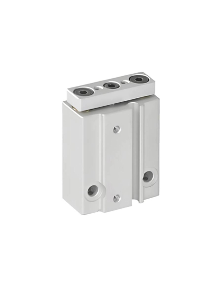 Double guide pneumatic cylinder 10x10mm double acting compatible SMC - Mindman | ADAJUSA | price
