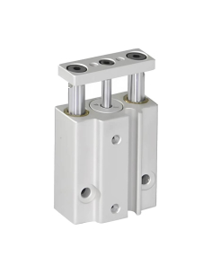 Double guide pneumatic cylinder 10x15mm double acting compatible SMC - Mindman | ADAJUSA | price