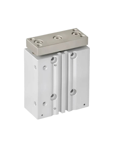 Double guide pneumatic cylinder 20x175mm double acting sliding bushing compatible SMC - Mindman | ADAJUSA | price 2