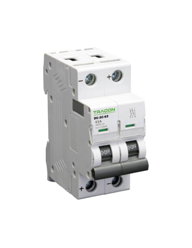 Magnetotérmico DC 2 polo - Tracon|ADAJUSA