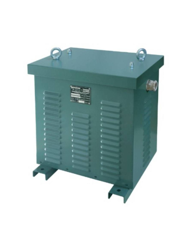Transformador trifásico 7,5KVA 400/400+N ultra aislamiento triángulo-estrella con caja Serie YLQ