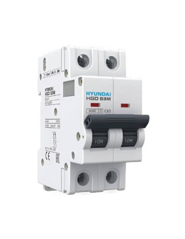MCB circuit breaker 2 pole 32A DC  - Hyundai Electric