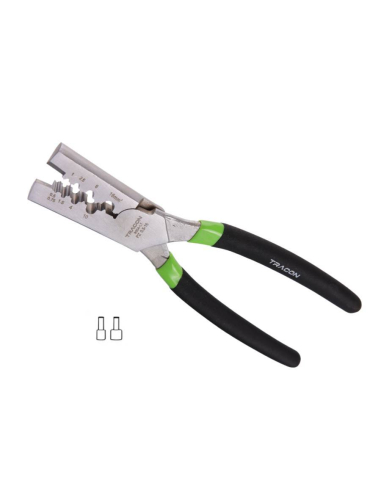 Ferramenta de crimpagem para ponteiras de 0,5 a 16 mm2