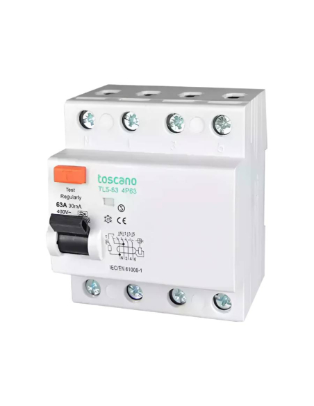 Superimmunized Class A 4-Pole 25A 300mA Differential VDA Toscano | ADAJUSA