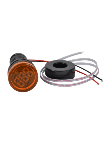 0-100 Digital Panel Ammeter Circular 22mm
