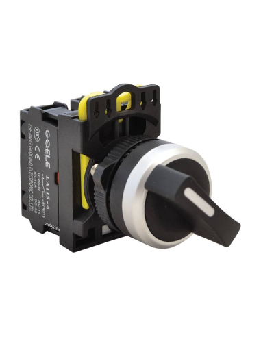 3-position selector with 2 open contacts (NO) - NY Series