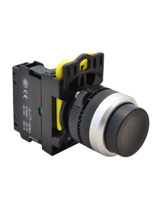 Black 22mm protruding plastic push button NYG3-HBK | ADAJUSA | Price