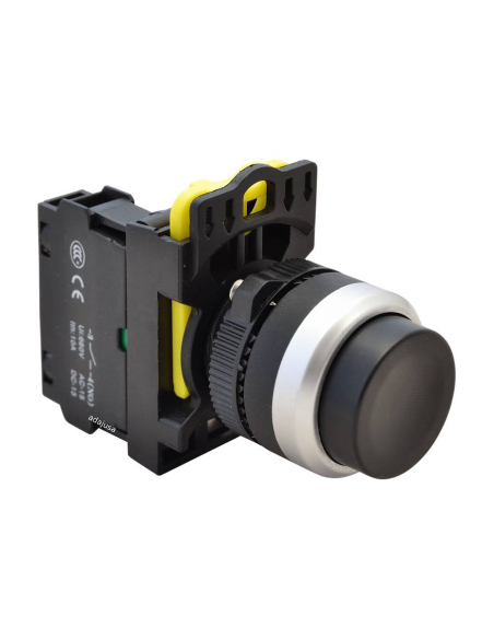 Black 22mm protruding plastic push button NYG3-HBK | ADAJUSA | Price