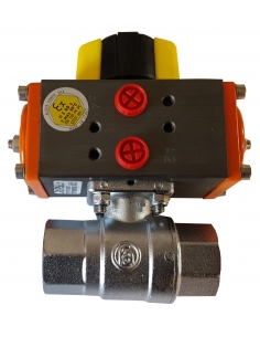 1/4 2/2-way valve with pneumatic rotary actuator 2