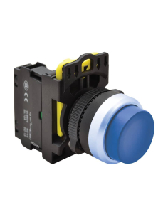 Blue electric pushbutton with interlocking NYK3-HB | ADAJUSA | price