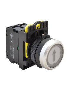 White illuminated electric push button "↑" 22mm in plastic NYG3-P3 | ADAJUSA | price