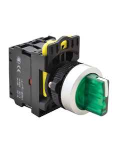 Green luminous selector 3 positions with return 2NA 22mm NYK3-SL34G : ADAJUSA : price