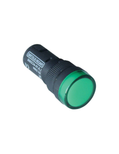 Piloto multiled color verde 12 Vac/dc 16mm|adajusa