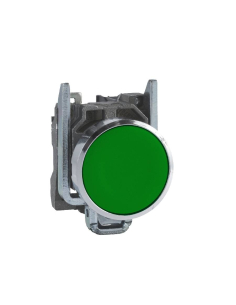 Green metal push button... 2