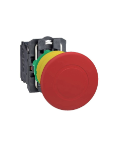 Pulsador parada de emergencia 40mm pulsar-tirar Schneider | Adajusa