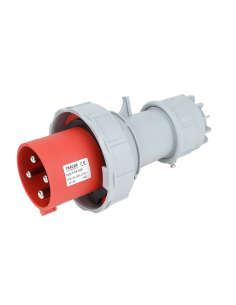 Clavija de enchufe CEE 63A 3P+T IP-67 TICS-034 | Adajusa