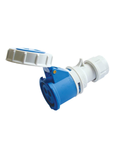 Clavija de enchufe hembra CEE 16A 2P+T IP-67 TICS-2132H | Adajusa