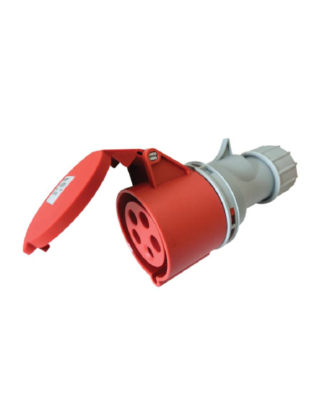 Clavija de enchufe hembra CEE 16A 3P+N+T IP-44 TICS-215H | Adajusa