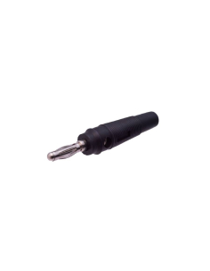 Conector banana macho 4mm negro | Adajusa