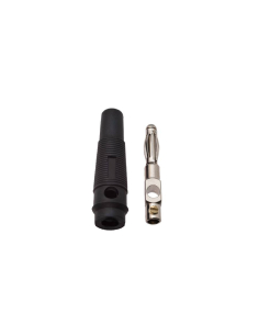 Conector banana macho 4mm negro | Adajusa 2
