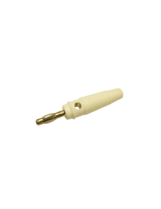 Conector banana macho 4mm blanco | Adajusa
