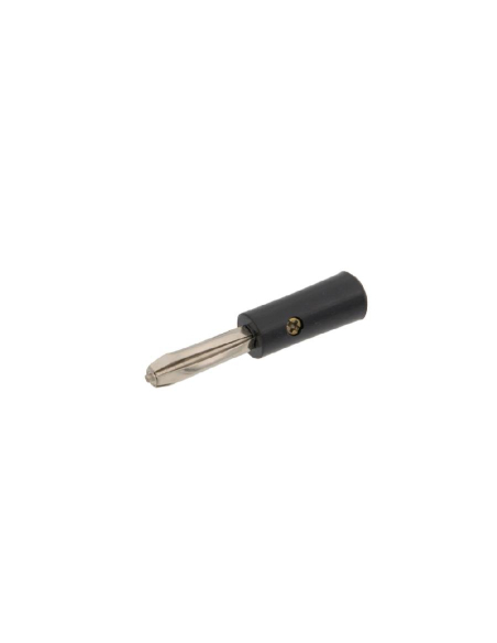 Conector banana macho 4mm negro | Adajusa