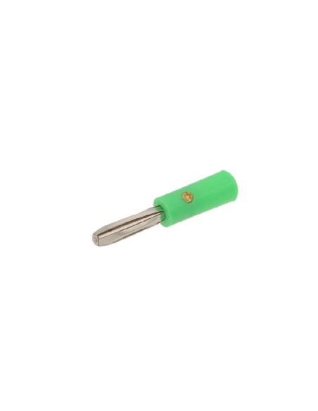 Conector banana macho 4mm verde | Adajusa