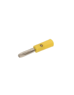 Conector banana macho 4mm amarillo | Adajusa