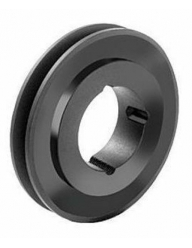 Polea correa trapecial SPZ 90x1 ranura taper T1210 - adajusa