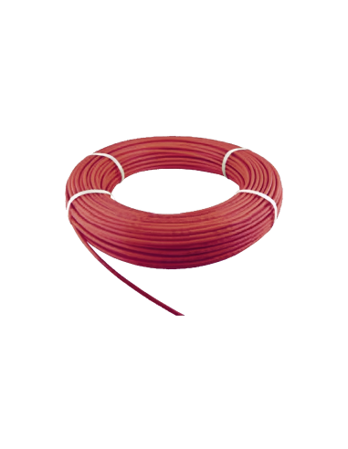 Tubo neumático en poliamida 4x2,5mm rojo Rollo 100m-ADAJUSA