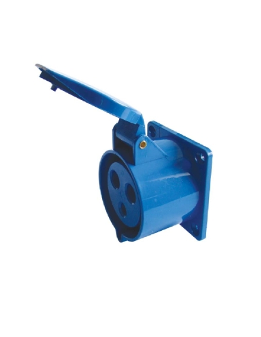 Clavija de enchufe CEE 16A 2P+T IP-44 TICS-423 | Adajusa