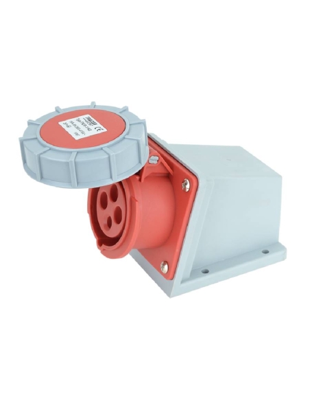Toma de enchufe CEE 16A 3P+T caja superficie IP-67 TICS-1142 | Adajusa