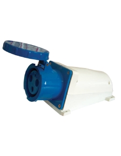 Toma de enchufe CEE 63A 2P+T caja superficie IP-67 TICS-133 | Adajusa