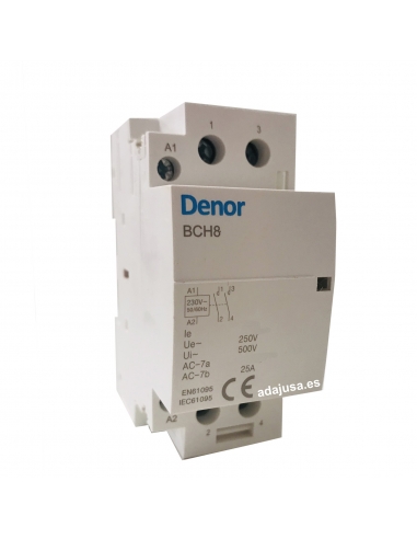 Contactor modular 63A 2Polos abiertos 230Vac - Denor