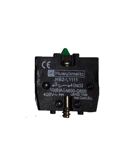Open contact for push-button box