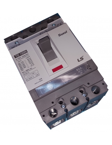 Interruptor automático caja moldeada tripolar 3x160A Reg. térmica