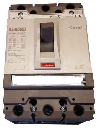 Interruptor automático caja moldeada tripolar 3x200A Reg. térmica