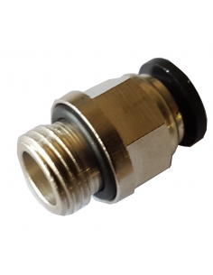 Racor recto automático M6 tubo 6mm - ADAJUSA