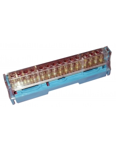 Repartidor de conexión de neutro 15 salidas con cubierta