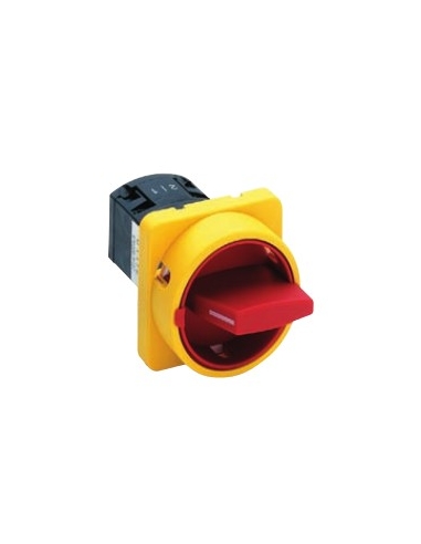 Interruptor trifásico de levas 20A Amarillo-rojo Tamaño 67