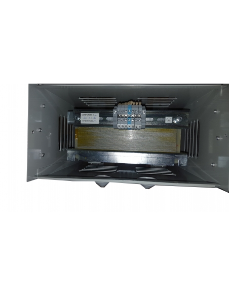Autotransformador trifásico 230/400V 1 KVA reversible con caja 